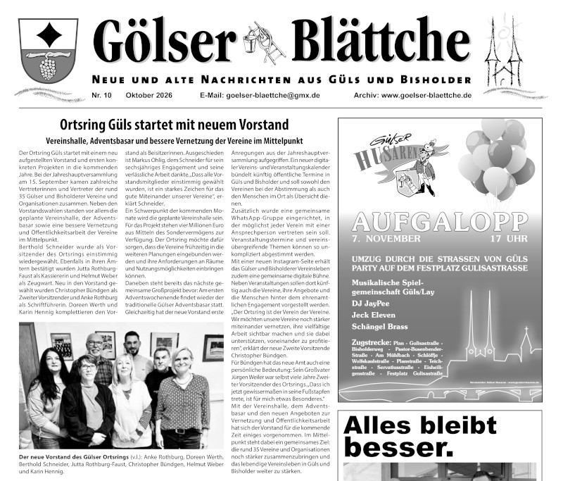 Ausgabe Oktober 2026